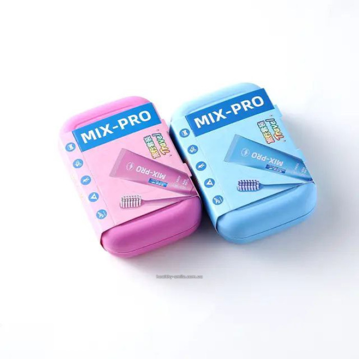 Mix-pro дорожній набір для догляду за зубами, Голубий